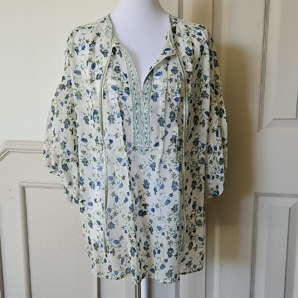 Max Studio Tops - Floral Print Women's Top